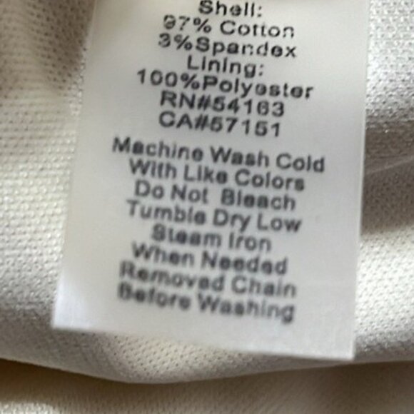 Ellen Tracy Sleeveless Sheath Dress, Red and Cream, Size 6 - Picture 7 of 11